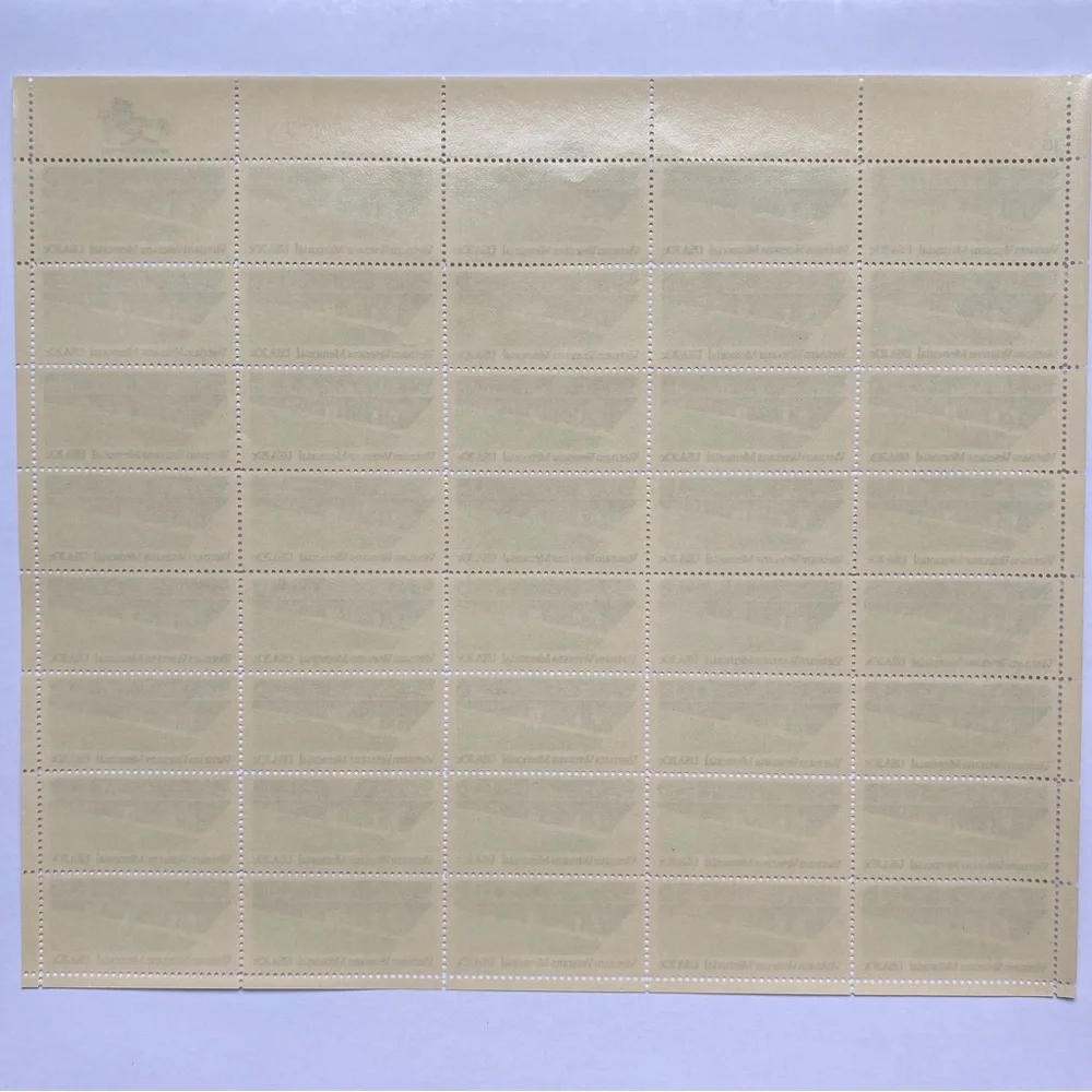 Vietnam Veterans Memorial Stamps Sheet of 40 20 Cents Scott # 2109 War Unhinged
